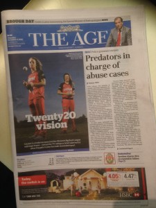 WBBL Front page The Age